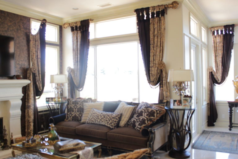 Elegant drapery panels