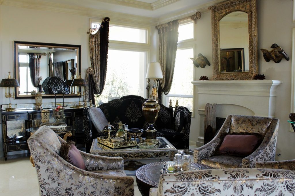 Elegant drapery panels