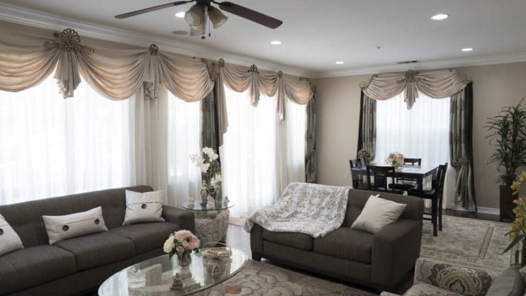 Living room drapes